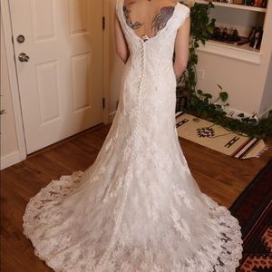 Oleg Cassini wedding dress.